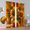 2pcs,2D Plane Printing Curtains Blossom Symphony(1) Durable Polyester (without Rod) Room Decor Use for Living Room, Office,