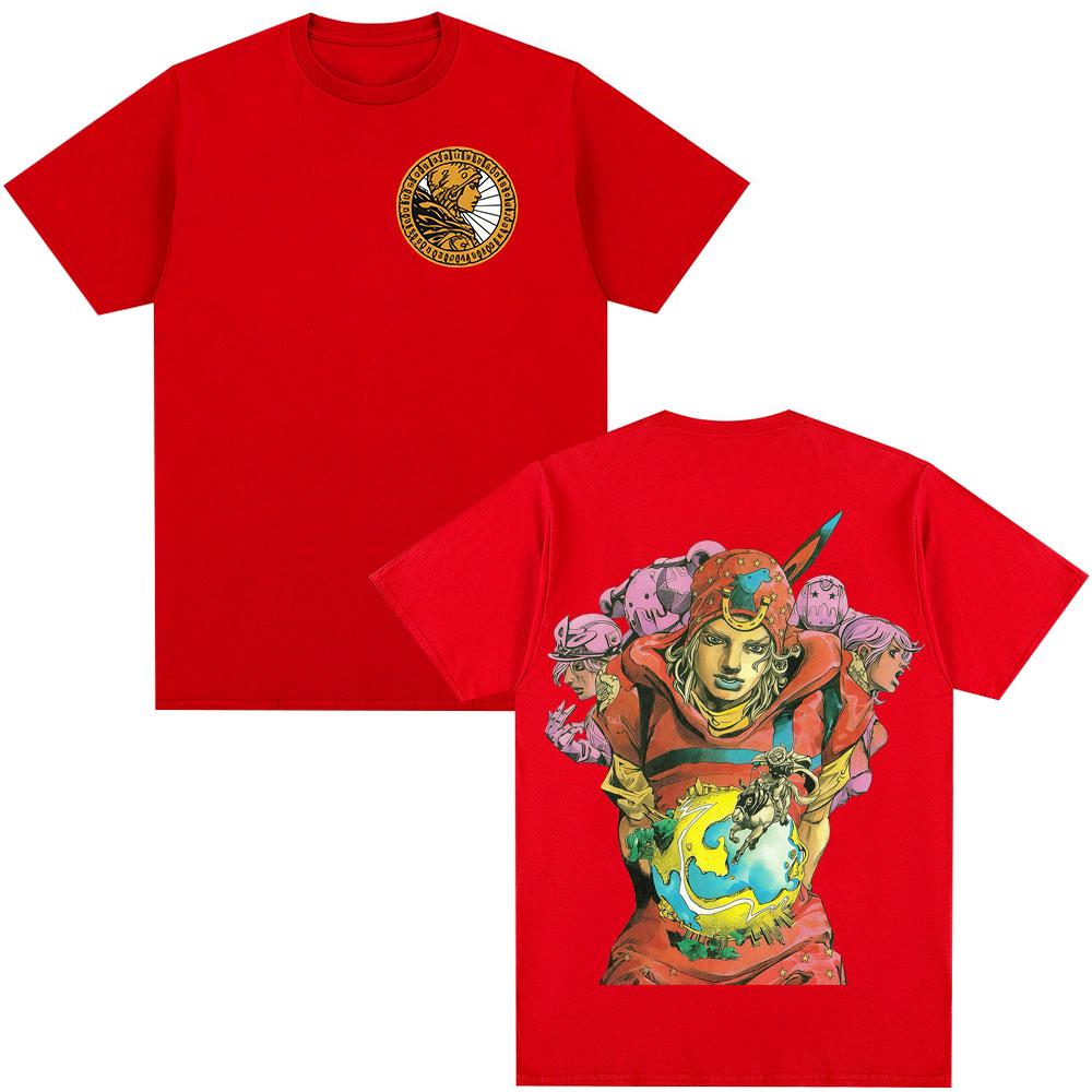 

Anime Jojo Bizarre Adventure T Shirts Johnny Joestar STEEL BALL RUN Unisexga Unisexs Clothing Cotton Short Sleeves Oversized Tshirt S