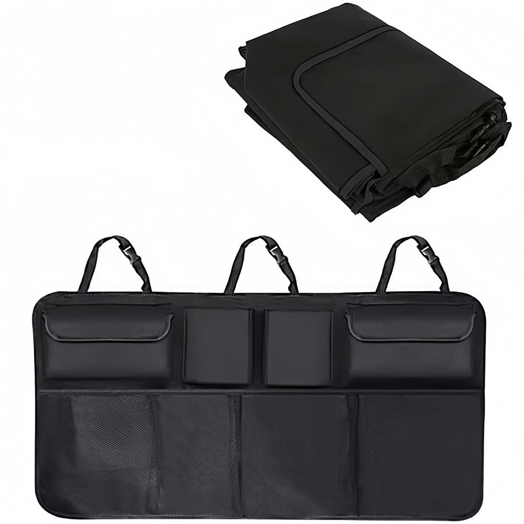 Universal Oxford Cloth Car Trunk Organizer Foldable Back Seat Hanging Storage Bag Multi-Functional Vehicle Storage Solution