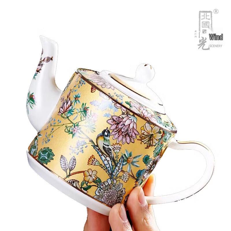 Northern Scenery Ceramic Tea Set