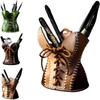 Exquisite Leather Pencil Cup,PU Makeup Brush Holder, Pen Holder Organizer for Office and Home Storage Desk Organizer