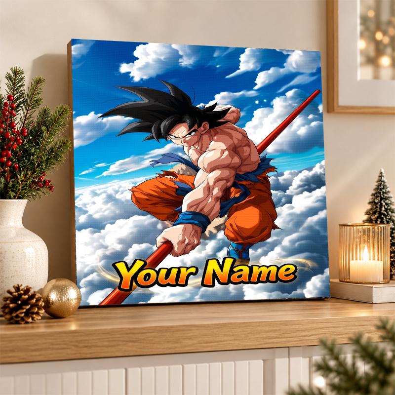 Dragon Ball Goku Custom Name Diamond Painting Personalized 5D Full Drill DIY Diamond Art Home Decor
