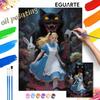 Alice Fantasy Oil Painting Hand Painting Art Kit Coloring Painting Handmade Diy Home Decoration Gift
