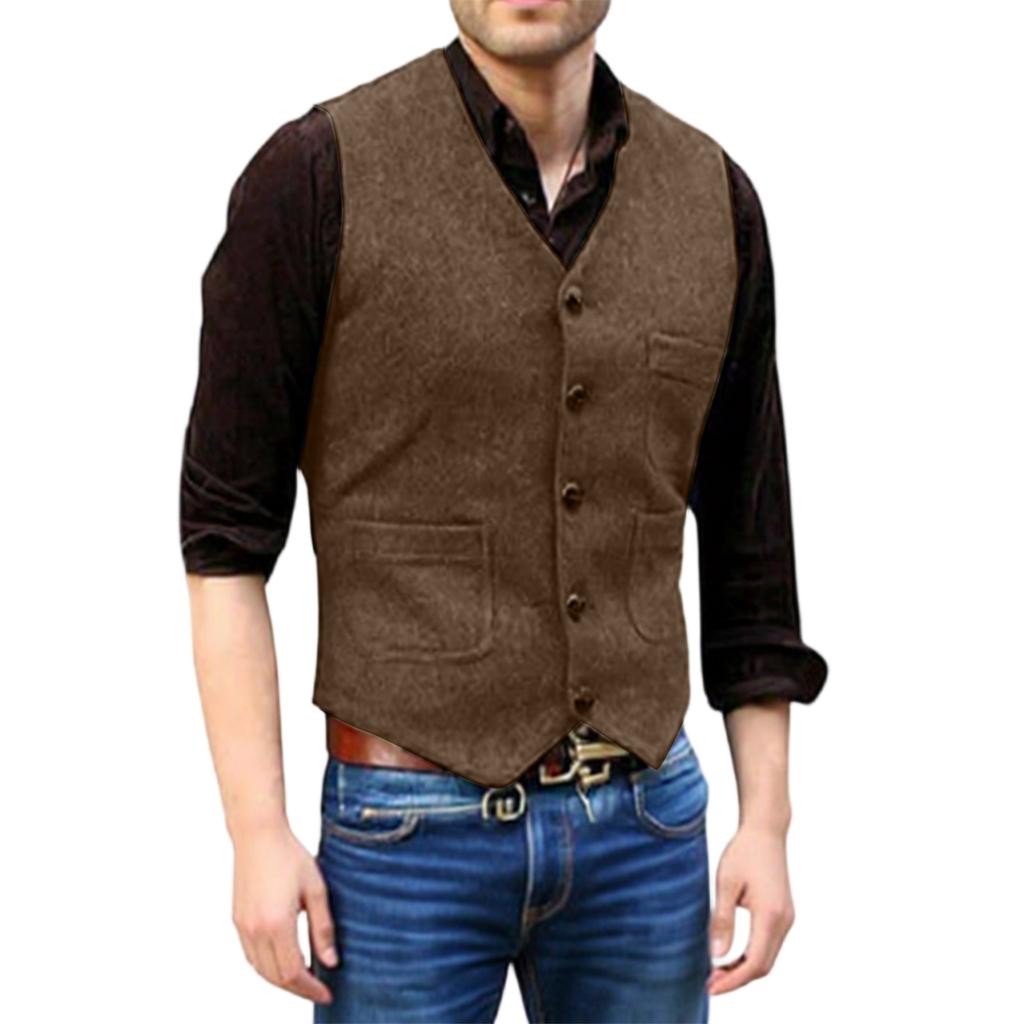 Men's  Leisure  Self-Cultivation  Suit  Vest  Coat