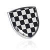 MINI Exclusive Metal Emblem British Flag Sticker Decal Aluminum Union Jack Checkered Flag Dress