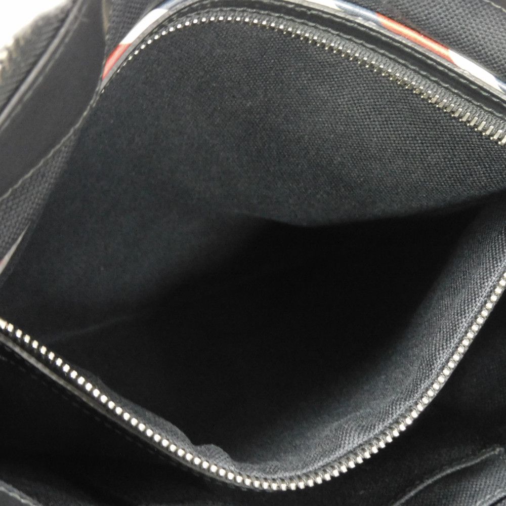 Used GG Supreme Messenger Bag 9539 474137 9F23N 8850 7921 Logo Applique Web Embroidery Black Men's from Japan AUTHENTIC