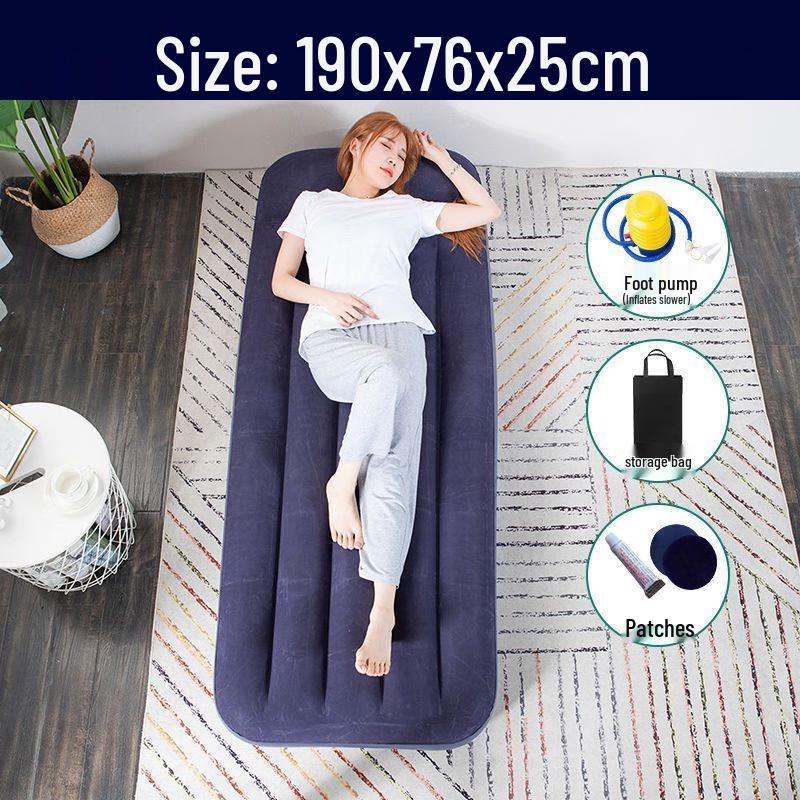 Portable Outdoor Inflatable Air Mattress 190x76x22cm