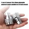 Socket Wrench Multifunctional Ratchet Quick Wrench 10-19Mm 3/8Inch Socket Tool for Ratchet Wrench Accessories
