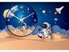 Creative Astronaut Children's Silent Wall Clock: Ideal for Bedrooms & Living Rooms