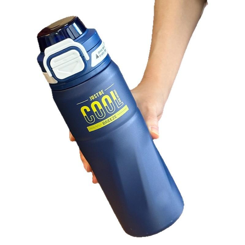 Water bottle thermos cup Large capacity outdoor thermos cup Genuine water cup Campus office stainless steel cup