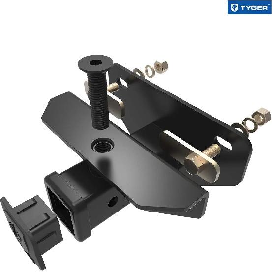 Kit Universale Gancio di Traino e Copertura per Dodge Ram 1500/2500/3500, Adatto ai Modelli 2003-2025, Combo Traino Nero con Ricevitore da 2 Pollici