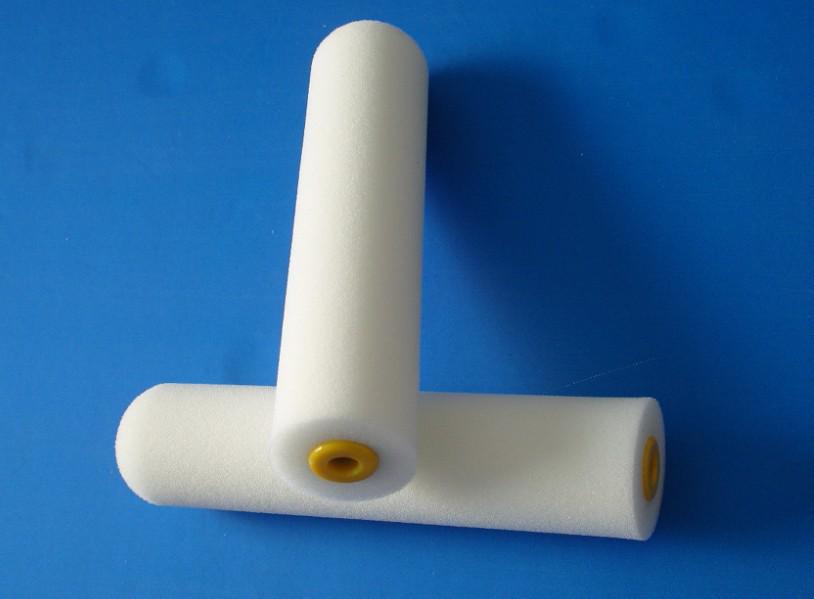 6-Inch Oily Sponge Flat Head Touch-up Trim Roller Brush for Corner & Latex Paint, No Dead Angle