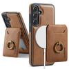2 in 1 Detachable Cards Solt Leather Phone Case For Samsung S26 Ultra S25 S24 Plus For Magsafe Wireless Charging Wallet Cover