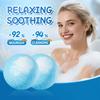 Blueberry Fragrance Bath Salt Ball - Blue and White (Sunken Ball) Naked, Clean Bath Salt Ball