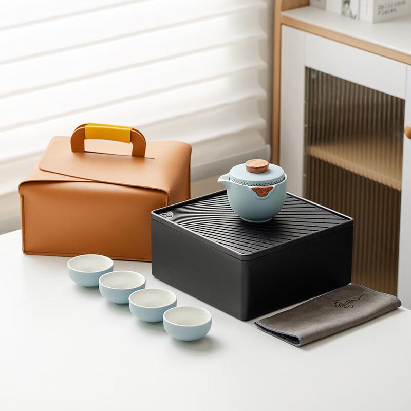 

Portable Ceramic Gongfu Tea Set