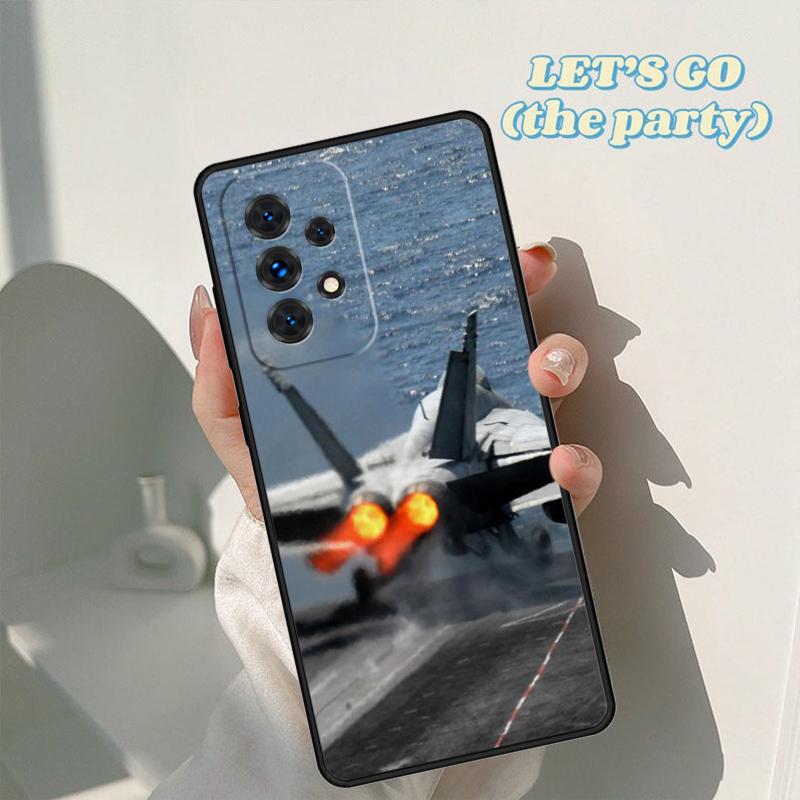 Aircraft Jet Airplane Phone Case For Samsung Galaxy A42 A31 A40 A51 A71 A32 A80 A91 A52 A72 A73 A20e A21S A50 A70 A11 A12 Cover