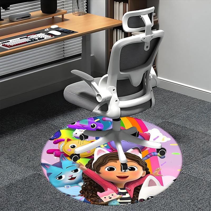 

Cat Bot,Rainbow Friends Chair mat Round Rug Office carpet, Non slip, Suitable for Living Rooms, Bedrooms decor.1205143a 80cm by 80cm
