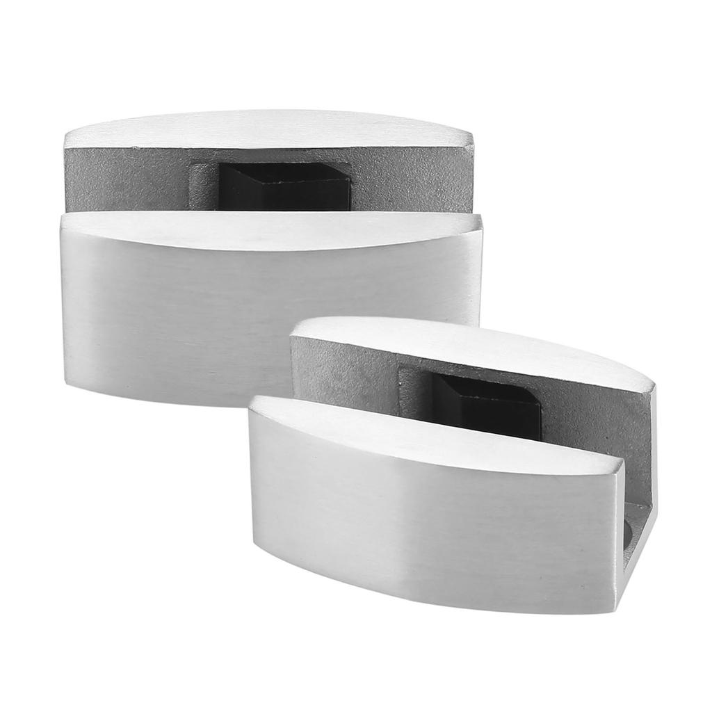 2pcs Stainless Steel Door Bottom Guides Stable Shower Sliding Door Swing Stoppers for Bedroom Kitchen Doors