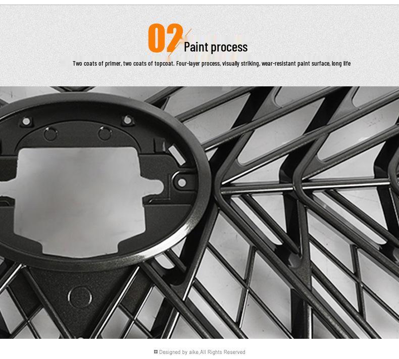 Fits 2008-2021 Land Cruiser: Sport GT Center Grille Trim & Frame