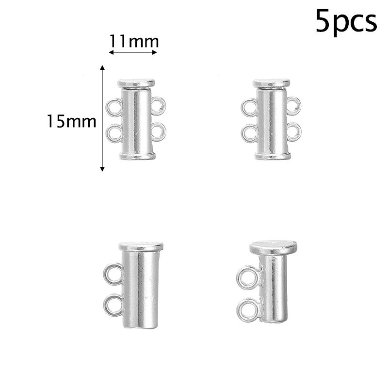 Louleur Round/Heart Strong Magnetic Clasps Magnet End Clasp Connectors for Jewelry Making DIY Bracelet Necklace Accessories