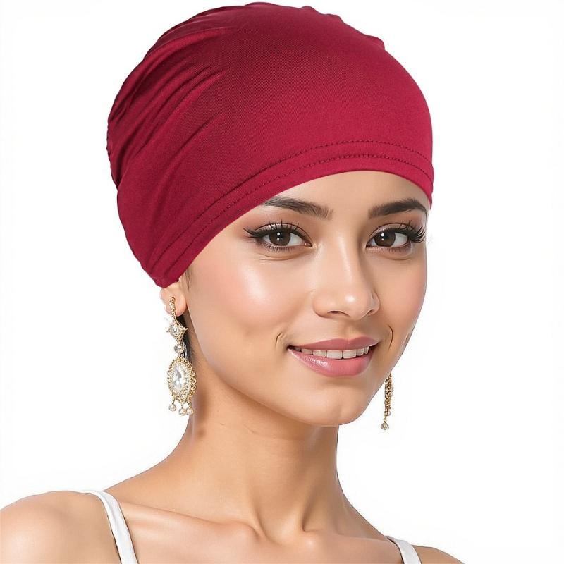 Fashion New Muslim Headscarf Hat for Women's Base Hat Underscarf Hijab Bonnet Soft Stretch HIjabs Tube Cap Turbante Mujer Hat