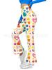 European and American Women's Floral Sexy High-waisted Slim-fitting Sports Flared Pants Women's Slim-fitting Trousers Casual Wholesale