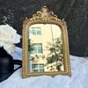 Retro Resin Photo Frame Makeup Mirror Bedroom Desktop Makeup Mirror French Photo Frame Desktop Vanity Mirror Room Decoration