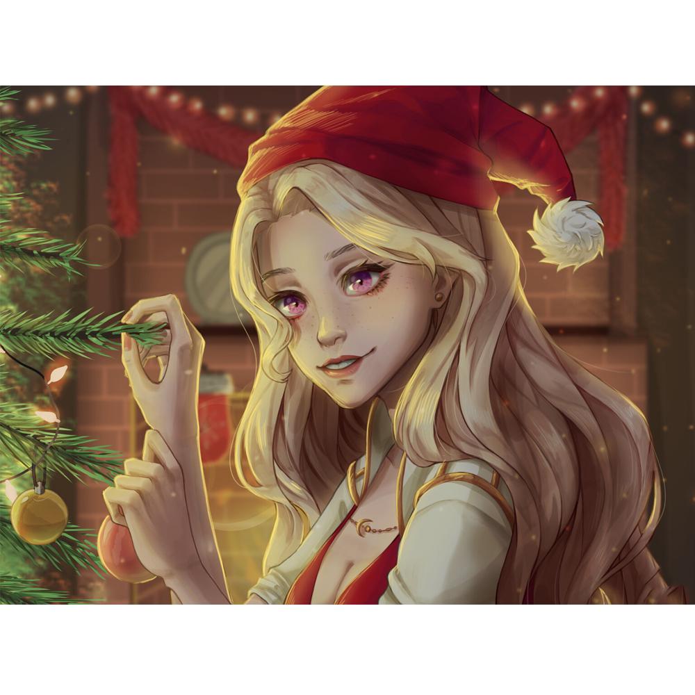 Diamond Painted Santa 5D DIY Diamond Full Circle Diamond Embroidery Snowman Mosaic Home Decoration Gift