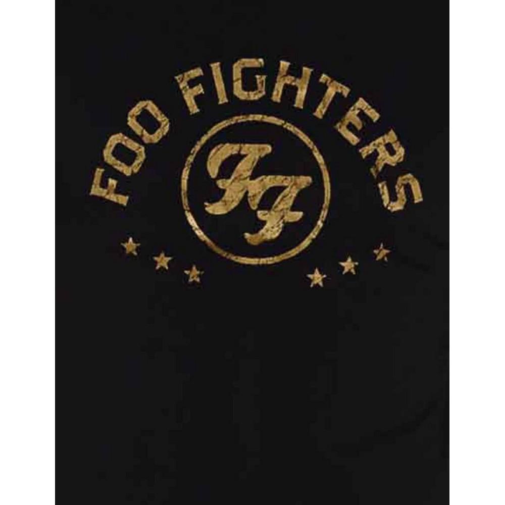 Foo Fighters Camiseta unissex adulto com estrelas arqueadas