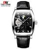 Fashion Top Brand Men's Mechanical Watch Tevise 8383c Business Waterproof Automatic Carved Hollow Window Moon Phase Zircon