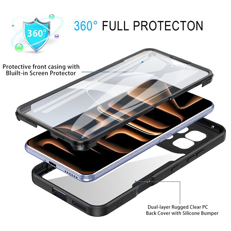 Fundas For Infinix Note 60 Pro Note Edge 5G INFINIX Smart 20 4G Hot 60 Pro + 60i 360 Full Body Screen Protector Transparent Case