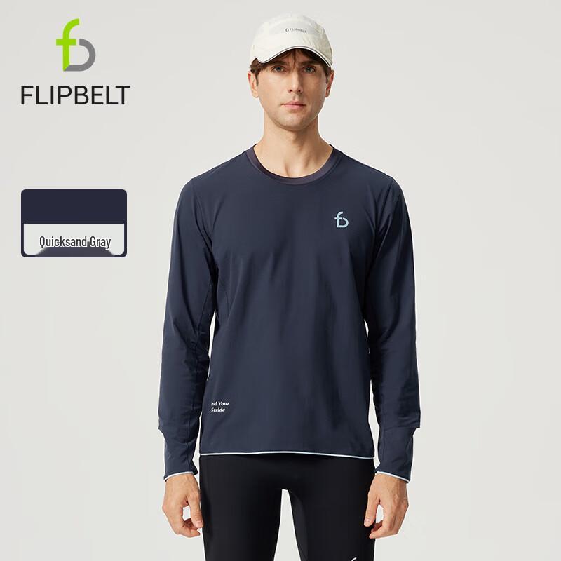 FeiBiTe Men s Long Sleeve Cotton-Feel Running Top