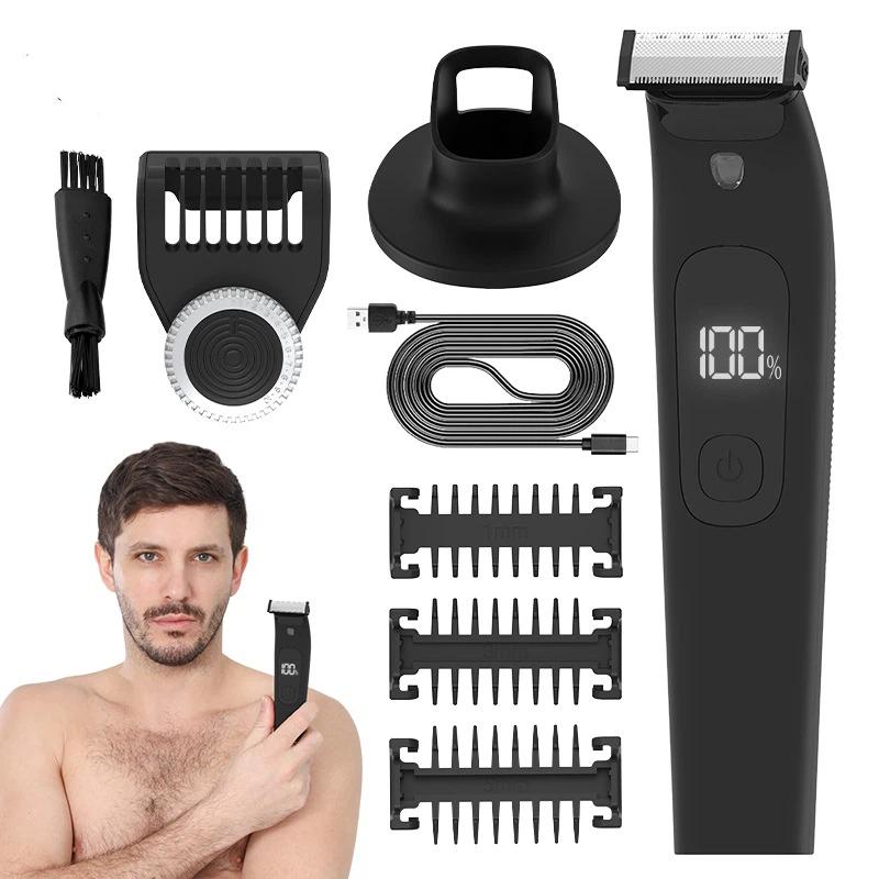 

New hair clipper men s and women s body hair trimmer waterproof digital display men s USB electric shaver underarm private parts trimmer