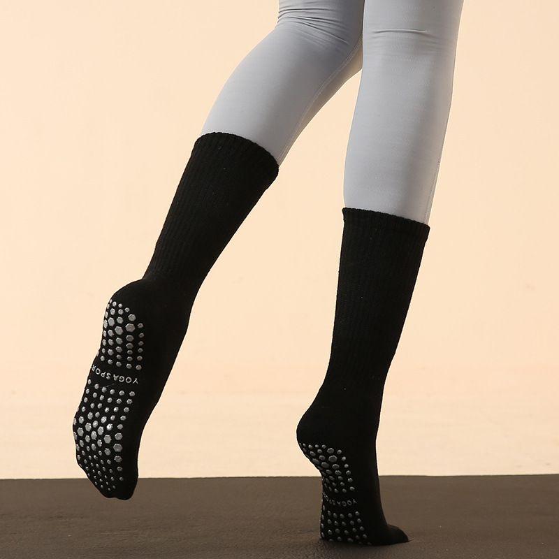 Combed Cotton Yoga Socks For Comfort And Hygiene Black