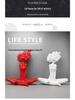 Luxury European Resin Afro Sculpture Decor for Living Room TV Cabinet