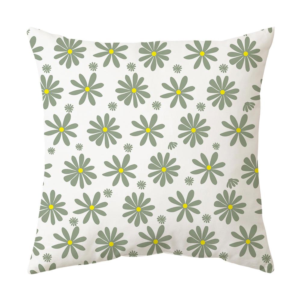 New Matcha Color Simple Cushion Pillow Geometric Backrest Super Soft Sofa Cushion Cover