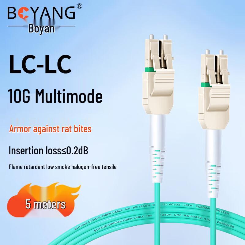 

BOYANG OM3 Armored LC-LC Multimode Fiber Patch Cable