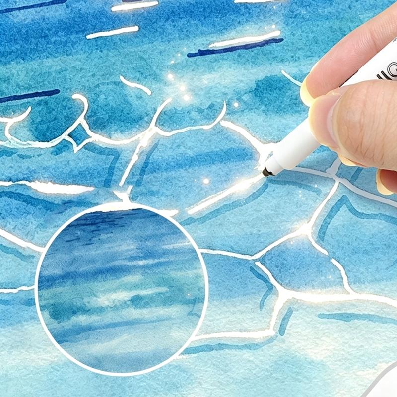 Fine Tip Brush Liner Pen with Extra-Fine Soft Tip for Sketch Practice, Illustration Work, and Daily Art Study Use