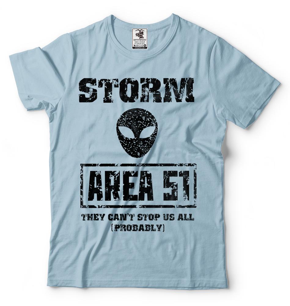 Storm Area 51 Alien Tshirt They Cant Stop Us All Funny Area 51 Event Alien Tee S