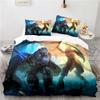 World of Warcraft Games Bedding Set Horde Banner Flag Printed Duvet Cover Set Pillowcase Twin Full Queen King Size Drop Shipping