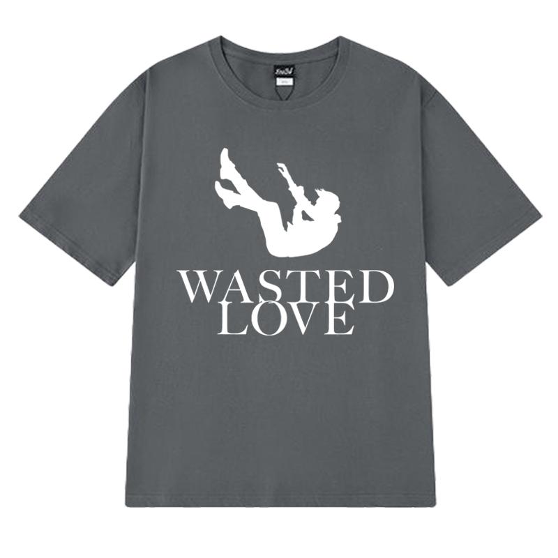 Austria Eurovision Song Contest 2025 JJ T Shirt Unisex Wasted Love Printed Short Sleeve T-shirts Men Women 100% Cotton Clothing