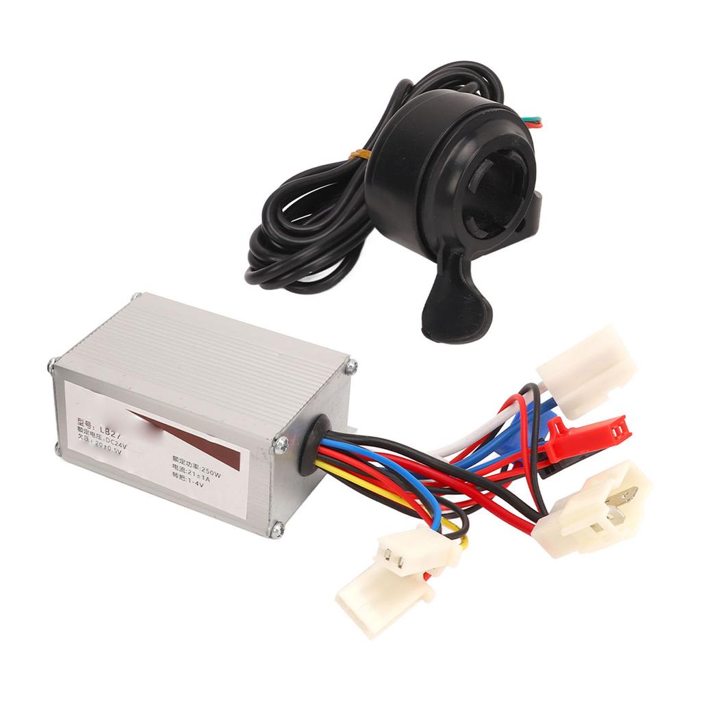 24V 250W Electric Bicycle Controller With Sensitive Speed Control Electric Thumb Throttle for