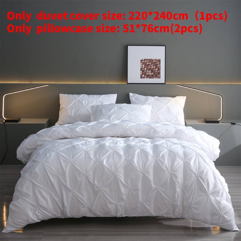 Minimalist Solid Color Duvet Cover And Pillowcase Set For Bedroom Decor
