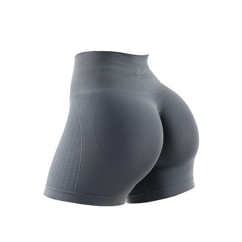 

Yoga Shorts For Women, Seamless Nude Feeling, High Waist And Hip Lifting Fitness Shorts, Peach Hip Tight Sports Shorts For Women L помаранчевий