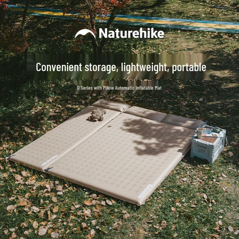 Naturehike D-Series Self-Inflating Camping Mat with Pillow