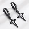 Star Drop Earring Rock Cool Women Cross Earring for Lady Girls Gift Jewelry