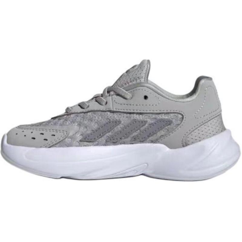 

Adidas Originals Ozelia Abrasion Resistant Low Top Kids Lifestyle Shoes Gray White Kids Sneakers JH7821 33.5