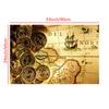 Mappa decorativa vintage Immagine decorativa da appendere per soggiorno Forniture per studio Decorazione per la casa Decorazione da parete