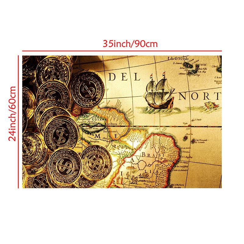 Mappa decorativa vintage Immagine decorativa da appendere per soggiorno Forniture per studio Decorazione per la casa Decorazione da parete