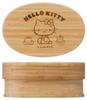 Skater Bamboo Lunch Japanese Oval with Dividers and Lunch Sanrio Hello Kitty Box, 600ml, Style, Shape, Belt, Design, BWLB6-A